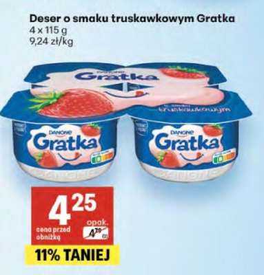 Deser o smaku truskawkowym GRATKA