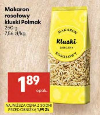 Makaron rosołowy kluski Polmak