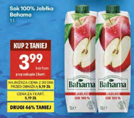 Sok 100% Jabłko Bahama