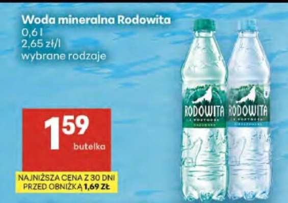 Woda mineralna RODOWITA
