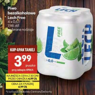 Piwo bezalkoholowe LECH FREE