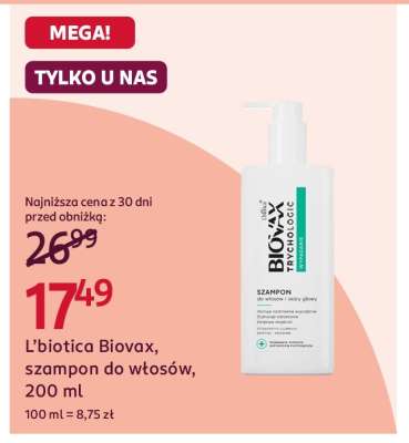 L’biotica Biovax, szampon do włosów, 200 ml