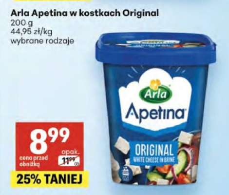 Arla Apetina w kostkach Original