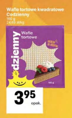 Wafle tortowe kwadratowe Codzienny