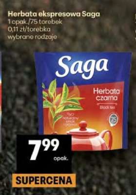 Herbata ekspresowa Saga