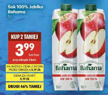 Sok 100% Jabłko Bahama