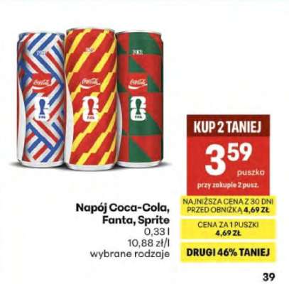 Napój Coca-Cola, Fanta, Sprite