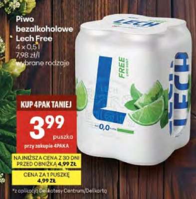 Piwo bezalkoholowe LECH FREE