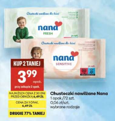 Chusteczki nawilżane Nana