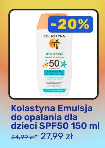 Kolastyna Emulsja do opalania dla dzieci SPF50 150 ml