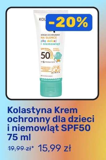 Kolastyna Krem ochronny dla dzieci i niemowląt SPF50 75 ml