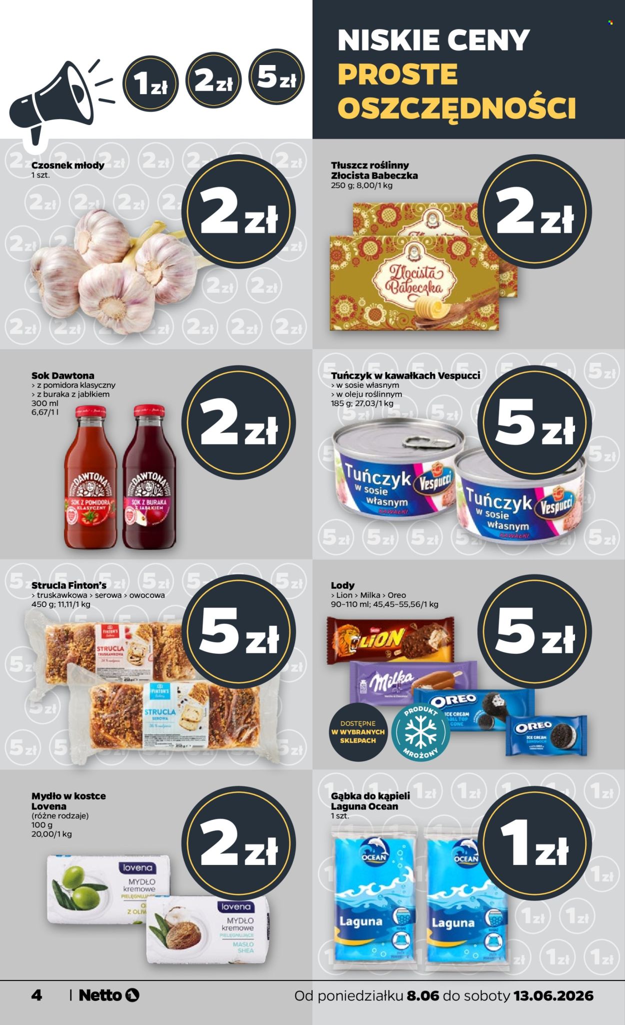 Leták Netto - 8.6.2026 - 13.6.2026. Strana 4
