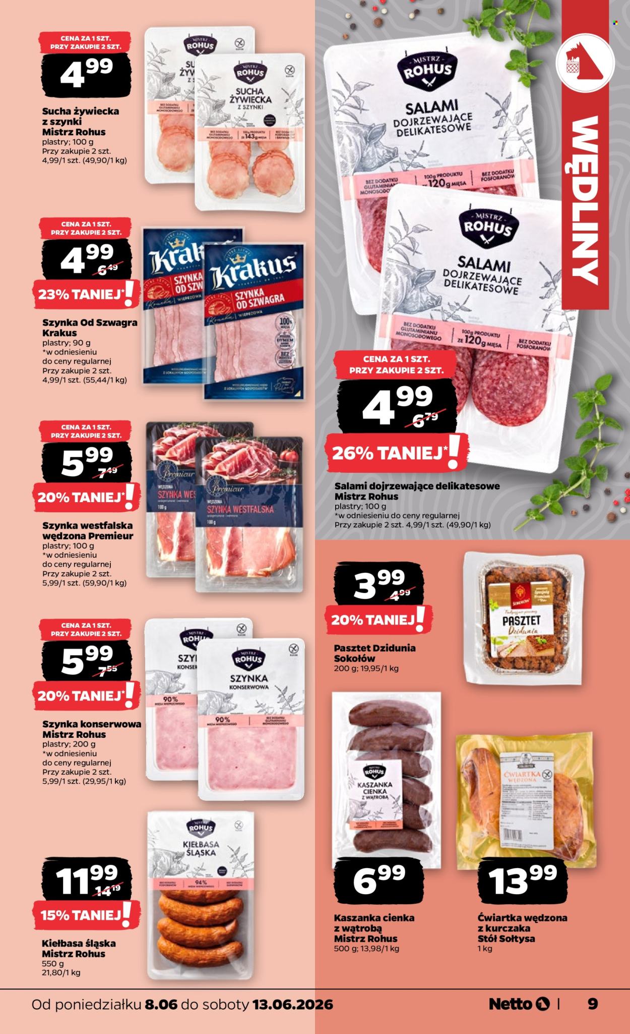 Leták Netto - 8.6.2026 - 13.6.2026. Strana 9