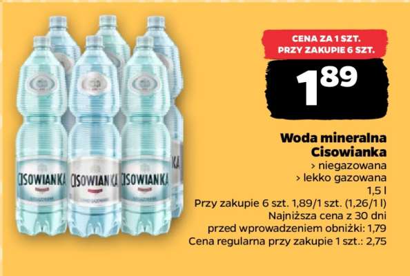 Woda mineralna CISOWIANKA