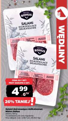 Salami dojrzewające delikatesowe