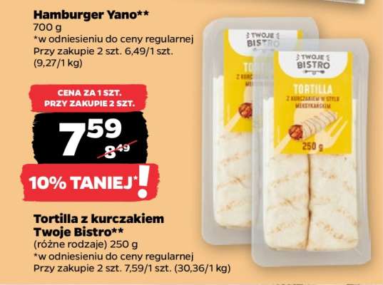 Tortilla z kurczakiem Twoje Bistro