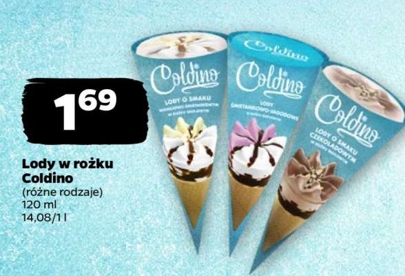 Lody w rożku Coldino