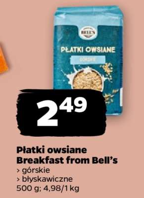 Płatki owsiane Breakfast from Bell’s