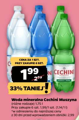 Woda mineralna Cechini Muszyna