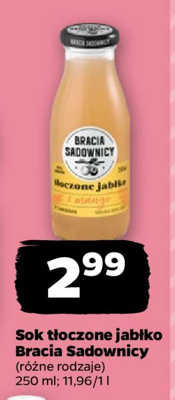 Sok Tłoczone jabłko Bracia Sadownicy