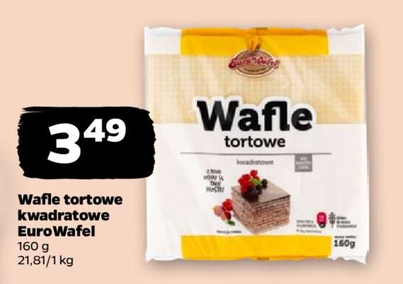 Wafle tortowe kwadratowe EuroWafel