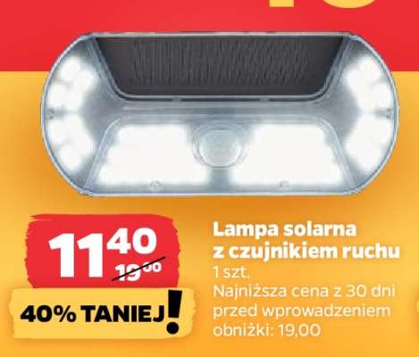 Lampa solarna z czujnikiem ruchu