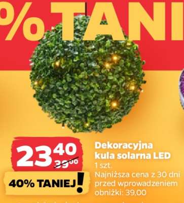 Dekoracyjna kula solarna LED