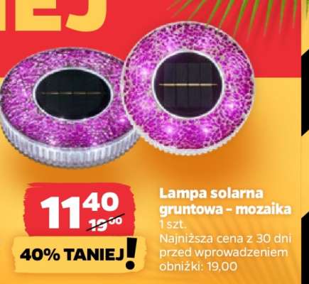 Lampa solarna gruntowa - mozaika