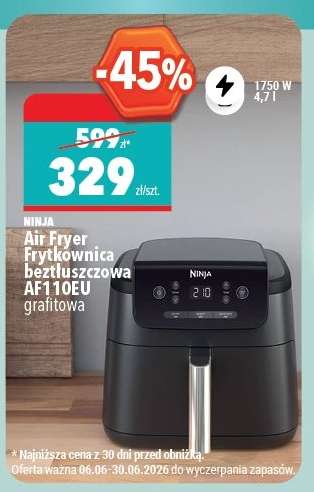 Ninja Air Fryer Frytkownica beztłuszczowa AF110EU grafitowa