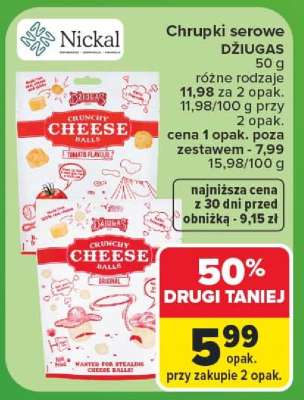 Chrupki serowe DŽIUGAS