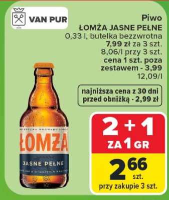 Piwo Łomża Jasne Pełne