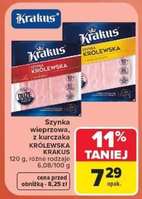 Szynka wieprzowa, z kurczaka KRÓLEWSKA KRAKUS
