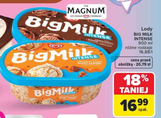 Lody BIG MILK INTENSE