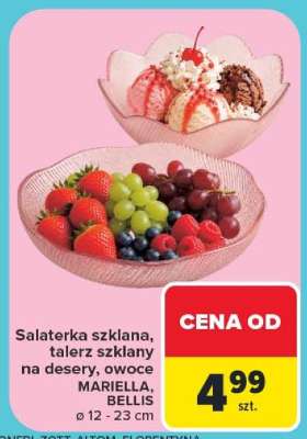 Salaterka szklana, talerz szklany