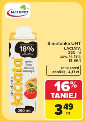 Śmietanka UHT ŁACIATA