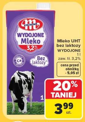 Mleko UHT bez laktozy WYDOJONE