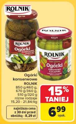 Ogórki konserwowe Rolnik