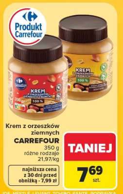 Krem z orzeszków ziemnych