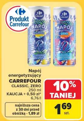 Napój energetyzujący Carrefour