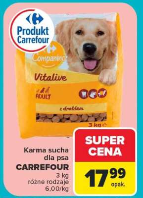 Karma sucha dla psa Carrefour