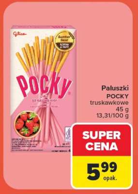 Paluszki POCKY truskawkowe