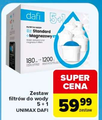 Zestaw filtrów do wody 5 + 1 UNIMAX DAFI
