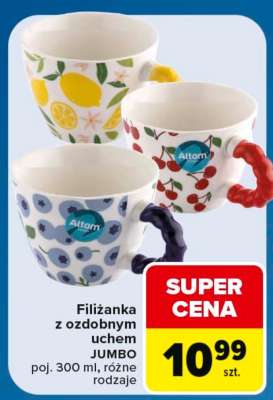 Filiżanka z ozdobnym uchem JUMBO