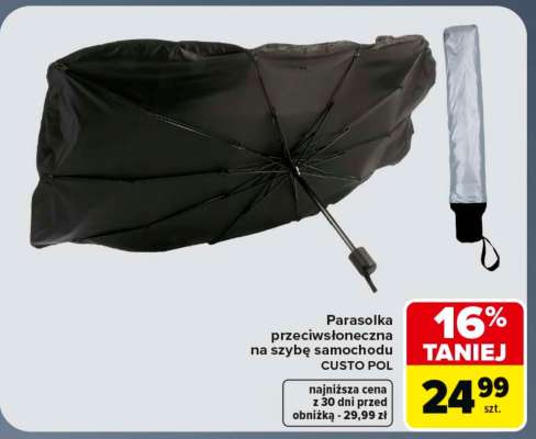 Parasolka przeciwsłoneczna na szybę samochodu