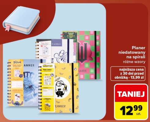 Planer niedatowany na spirali