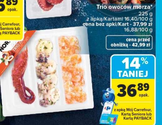 Trio owoców morza