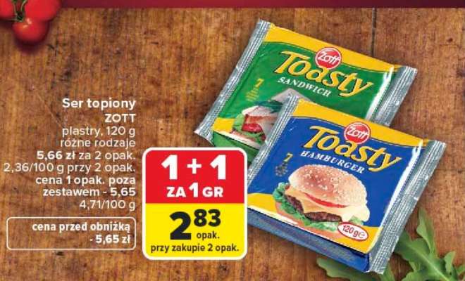 Ser topiony ZOTT