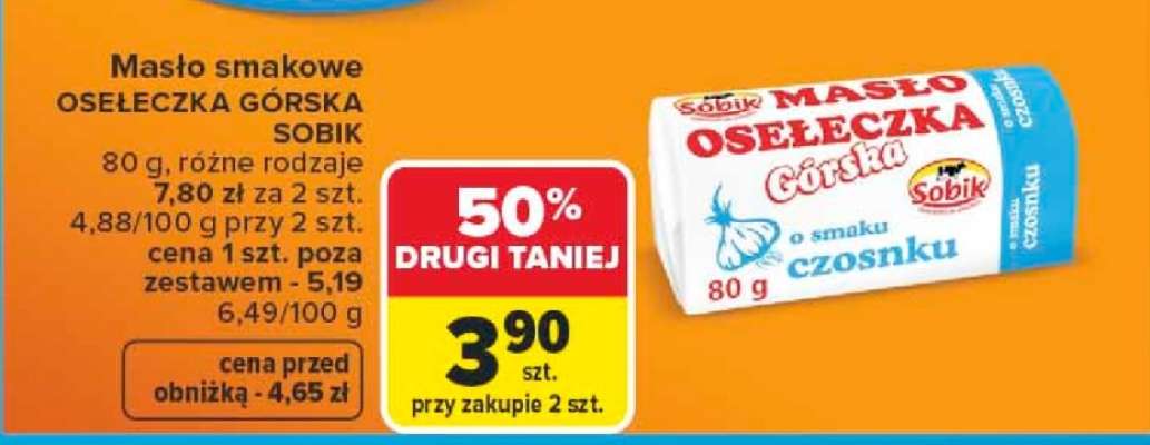 Masło smakowe OSEŁECZKA GÓRSKA SOBIK