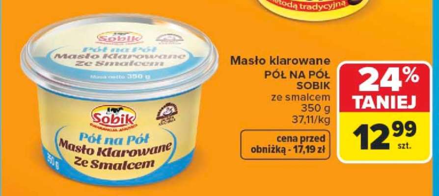 Masło klarowane PÓŁ NA PÓŁ SOBIK