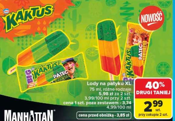 Lody na patyku XL